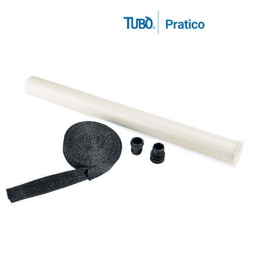 Set rivestimento PRATICO protezione tubo flessibile  a scomparsa, 12 ml. 