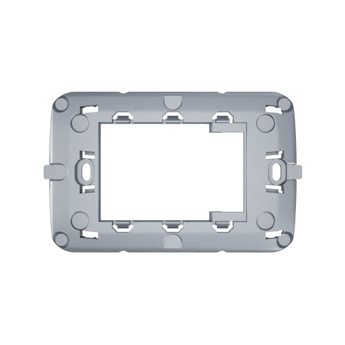 Supporto adattatore per placca Vimar EIKON NEXT, grigio metallizzato 