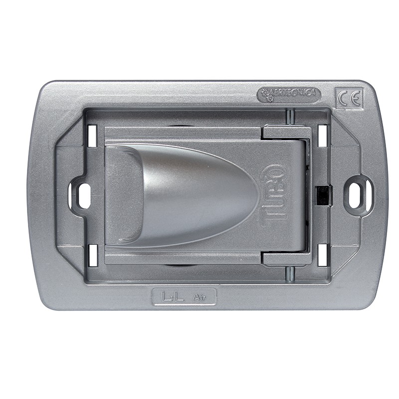 Presa NEW AIR Bticino Living Light Air, grigio metallizzato (placca elettrica esclusa)