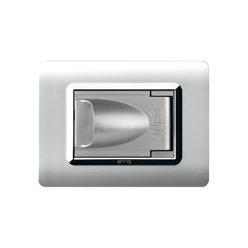 Presa aspirante per placca AVE ALLUMIA, grigio metallizzato 