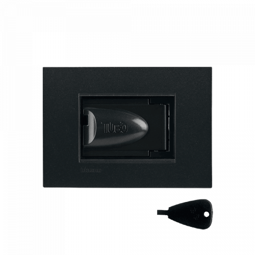Presa aspirante per placca Bticino LIVINGLIGHT, grigio scuro