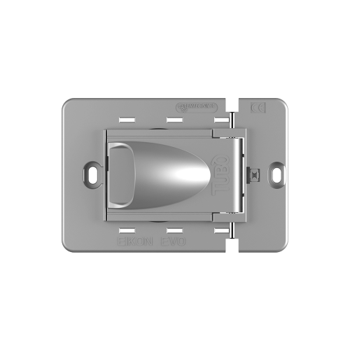Presa aspirante per placca VIMAR EIKON EVO, grigio metallizzato thumb 